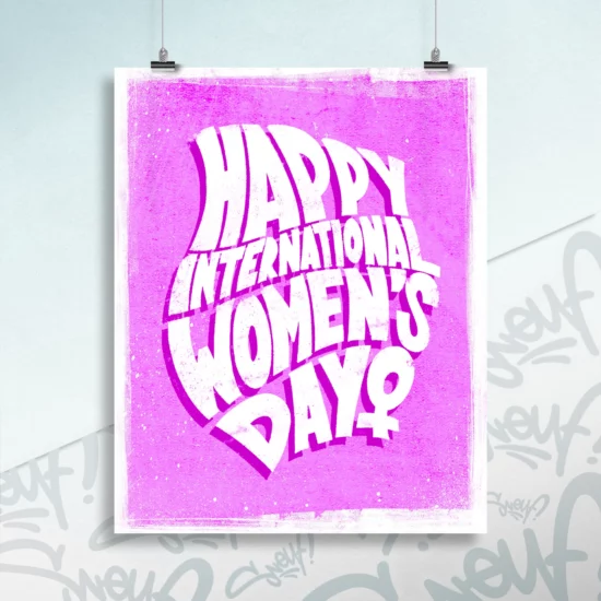 Poster digital lettering