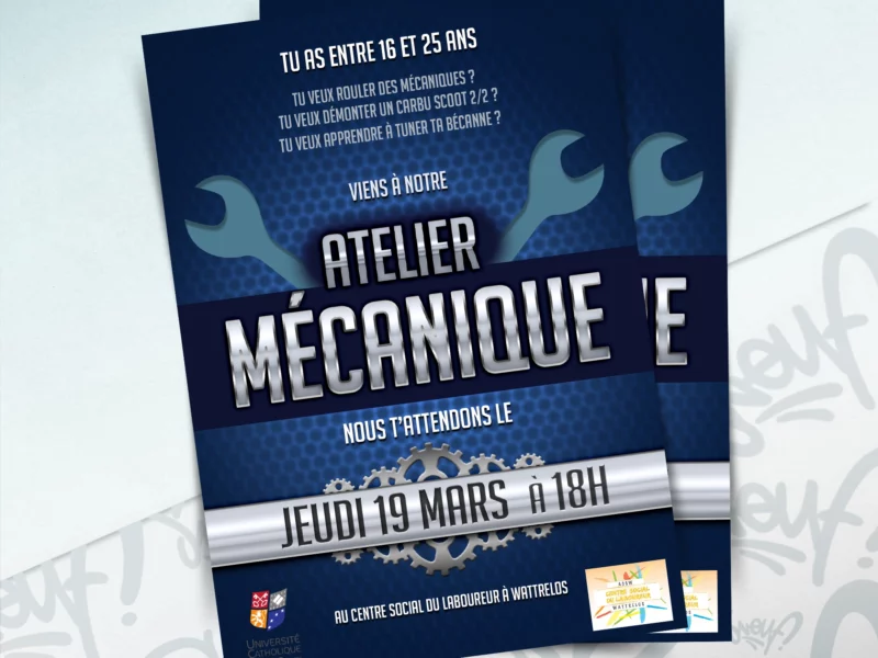création flyers la catho Lille