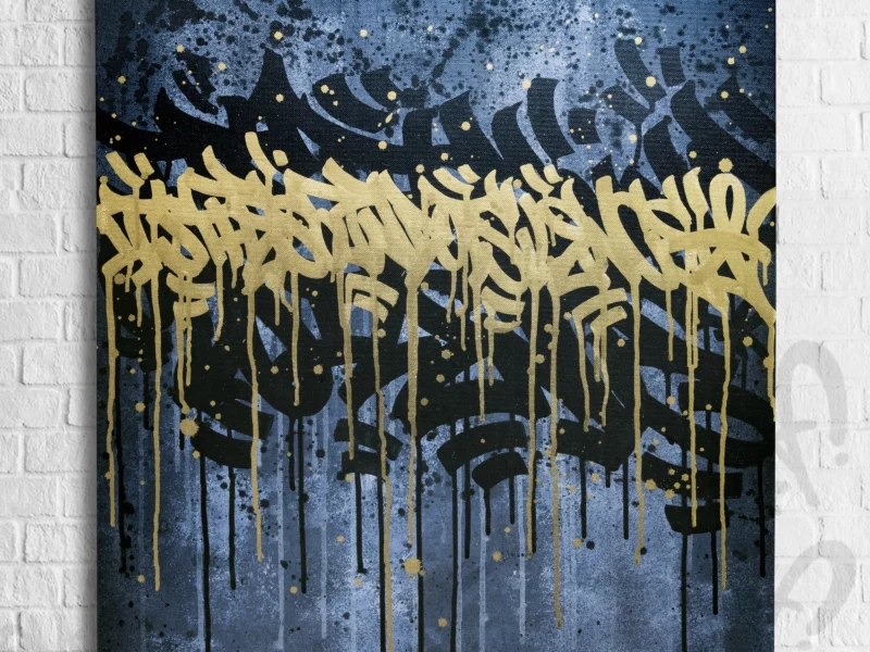 Tableau street art, artiste peintre lille sneuf-art, artiste peintre sneuf-Art, tableau abstrait street art, Calligraphie street art, Toile graffiti Nord pas de calais, Tableau Street Art Graffiti